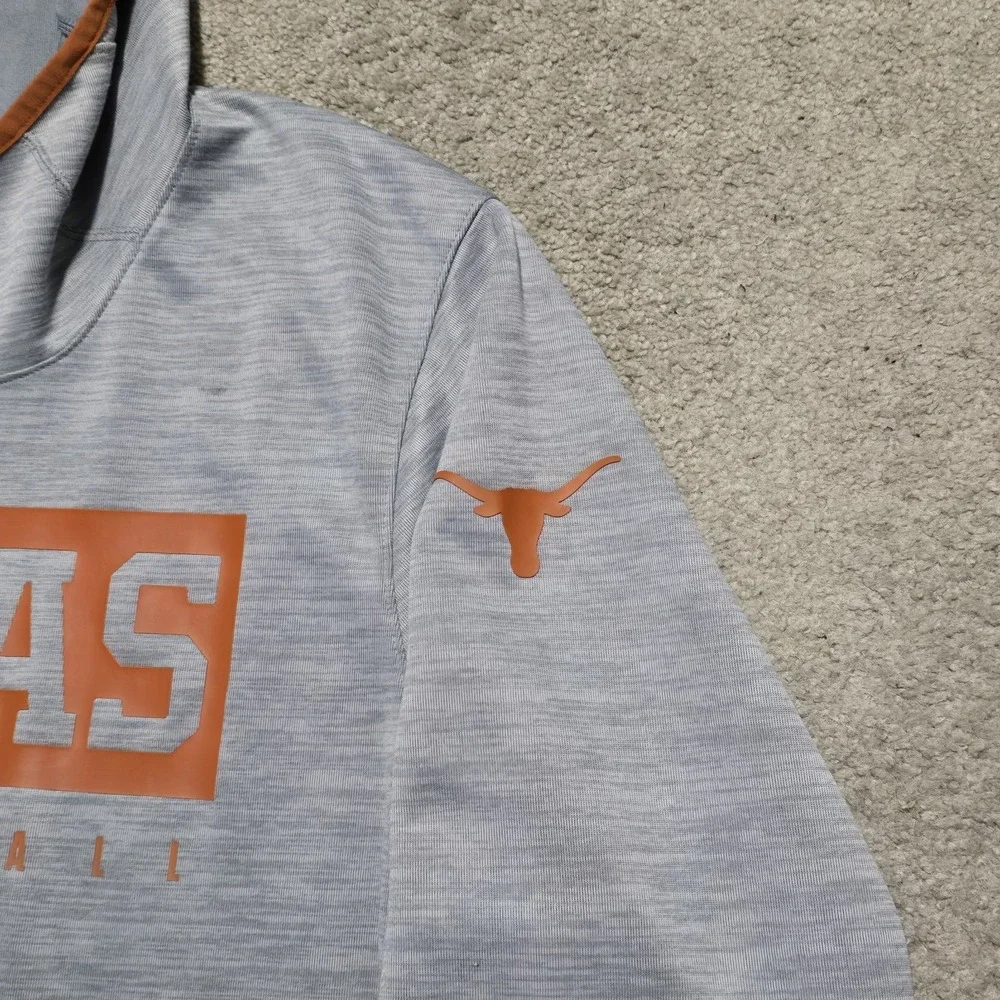 Texas Longhorns Hoodie Mens XL Gray Nike KD Shooter Performance‎ Dri-Fit